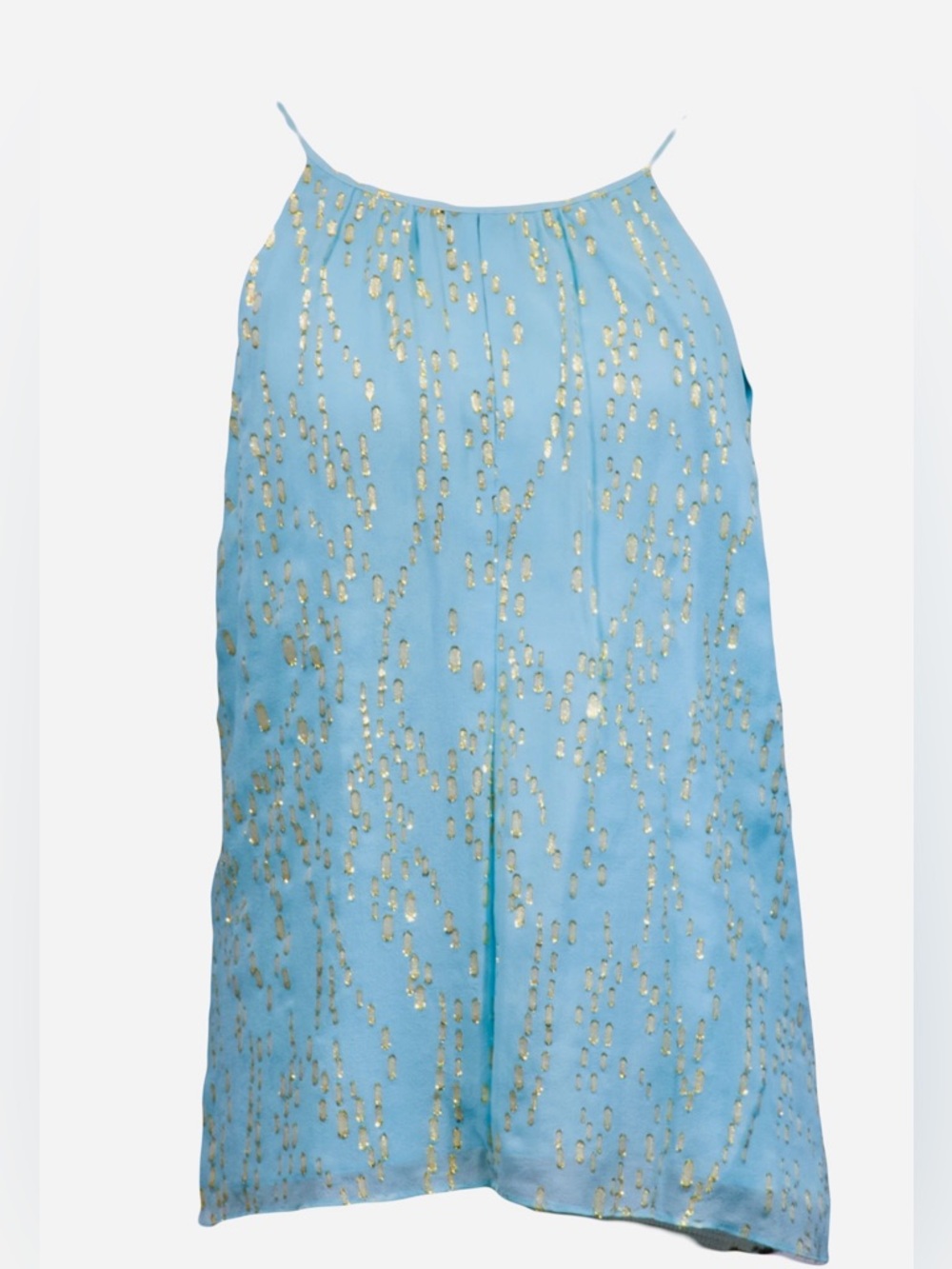 Lilly Pulitzer Sequin Blue Sleeveless Blouse